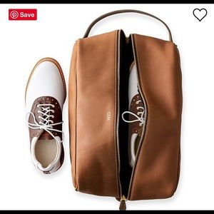 NWT! Mark & Graham Leather Shoe Bag (no monogram)